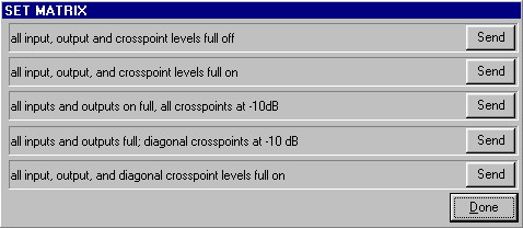 Set Matrix Window