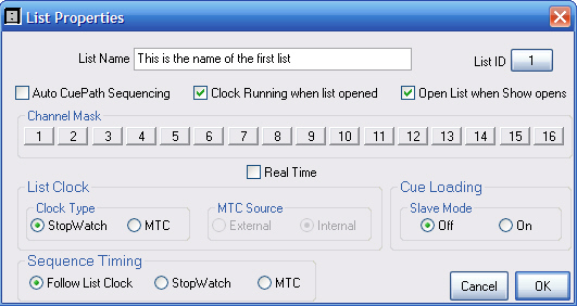 List Properties